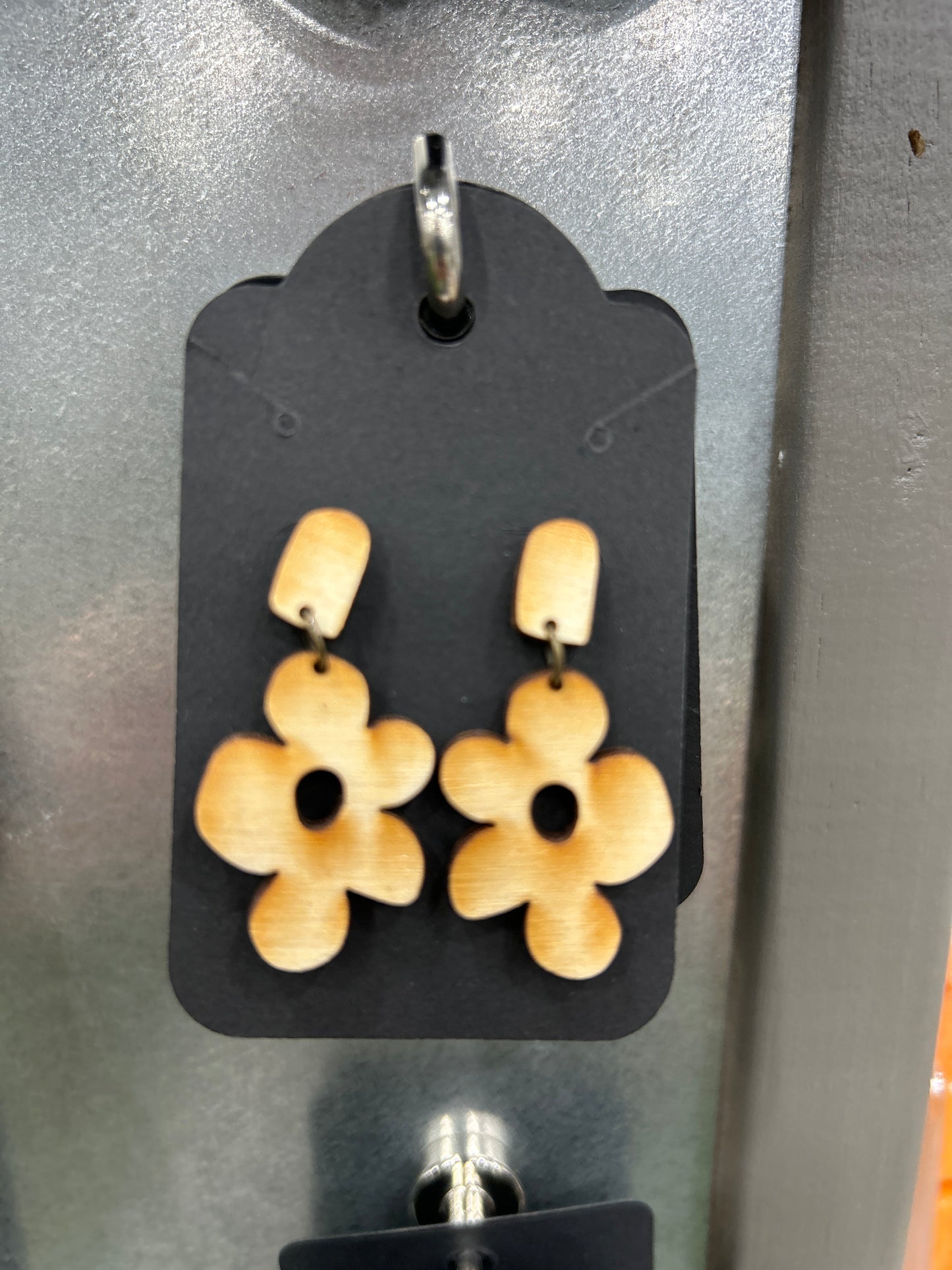Earrings - wooden