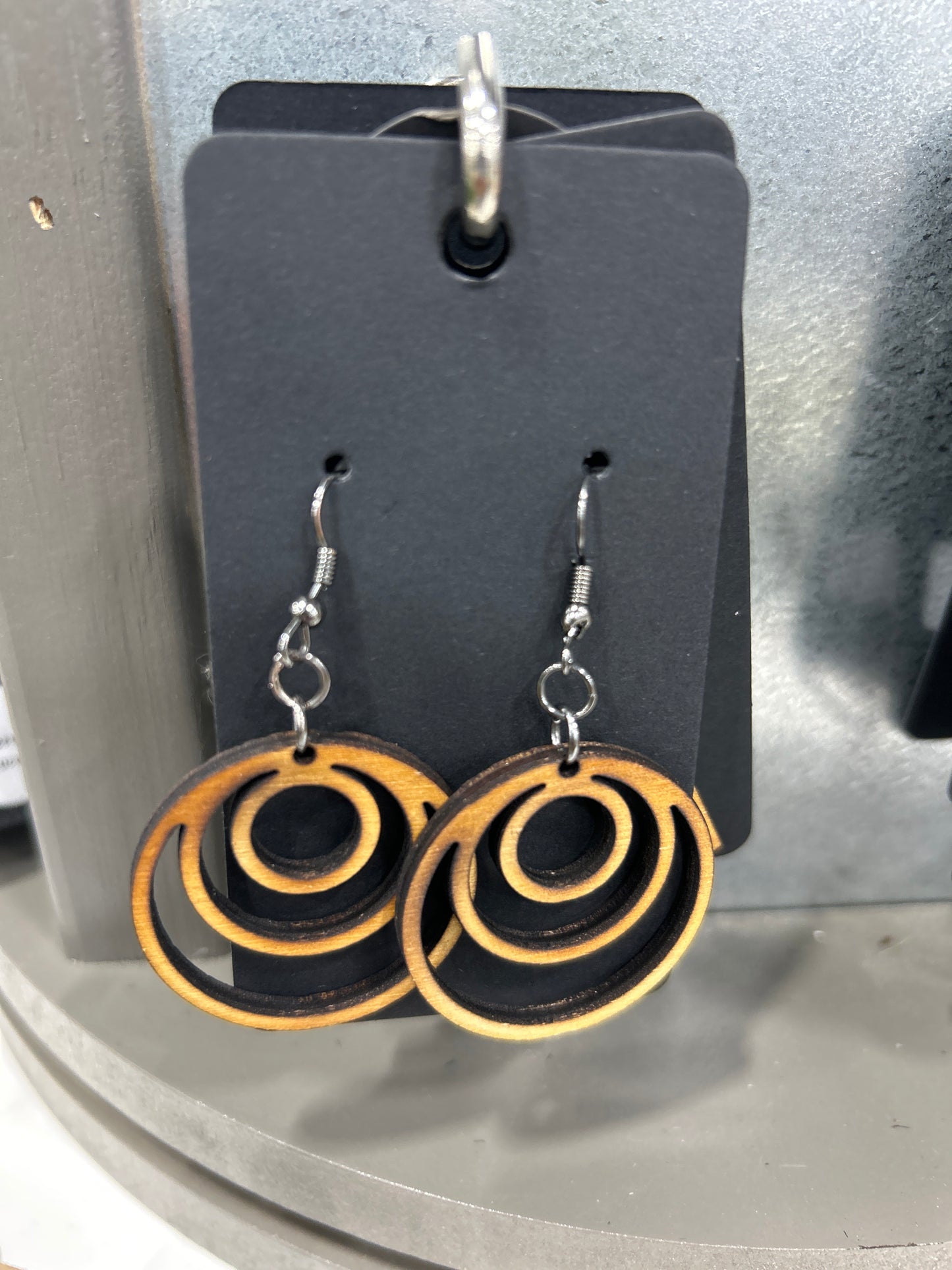 Earrings - wooden