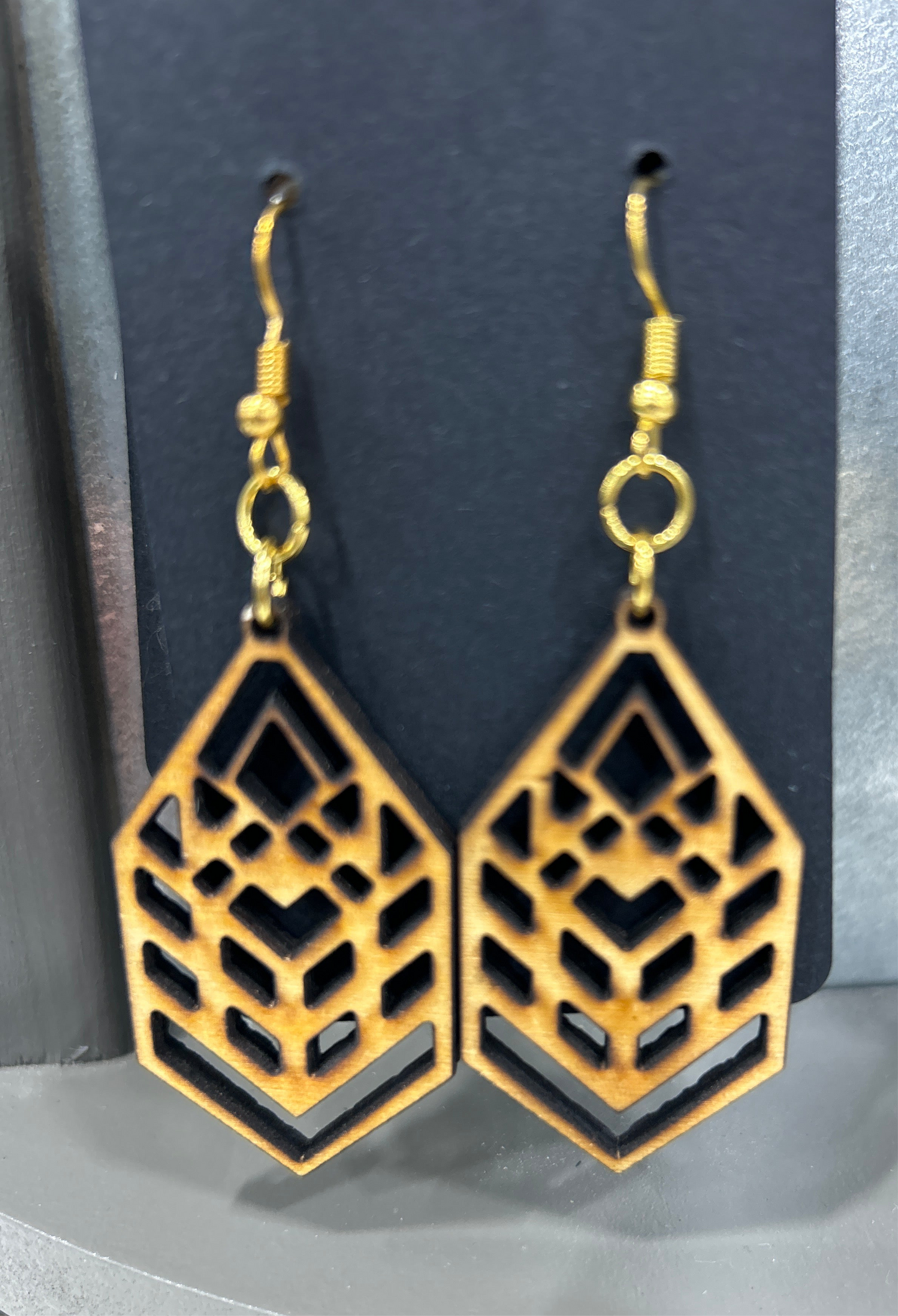 Earrings - wooden