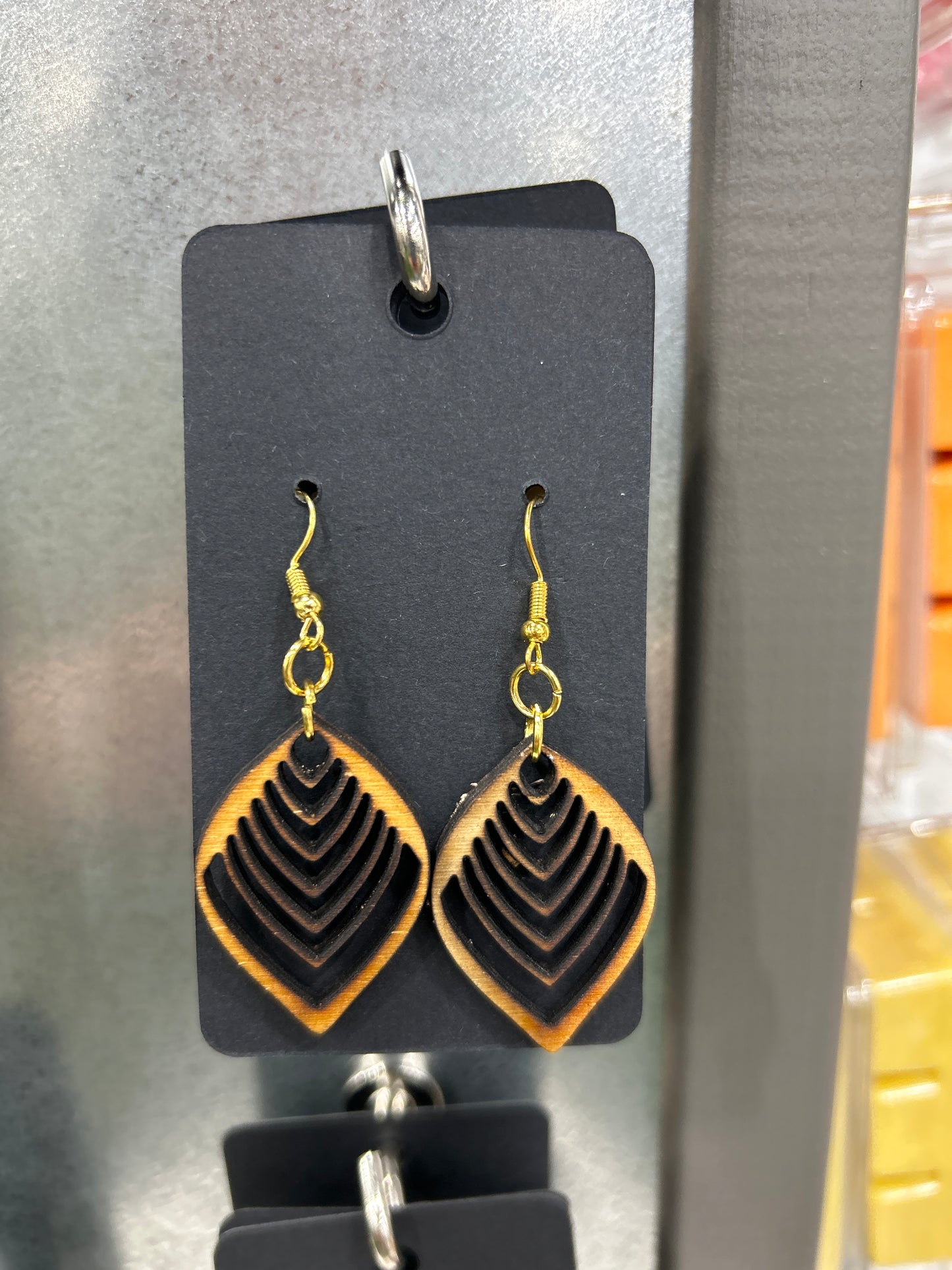 Earrings - wooden