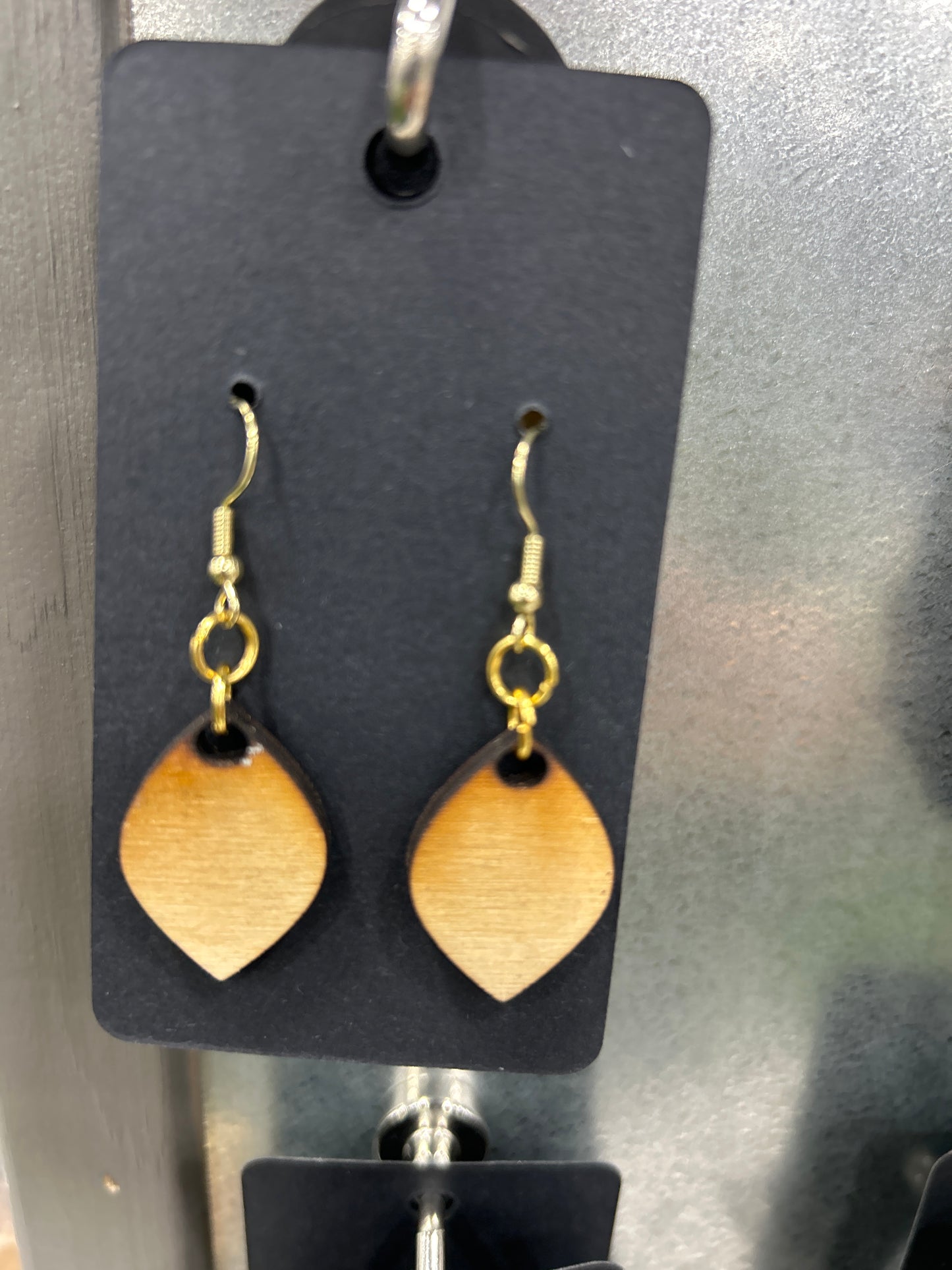 Earrings - wooden