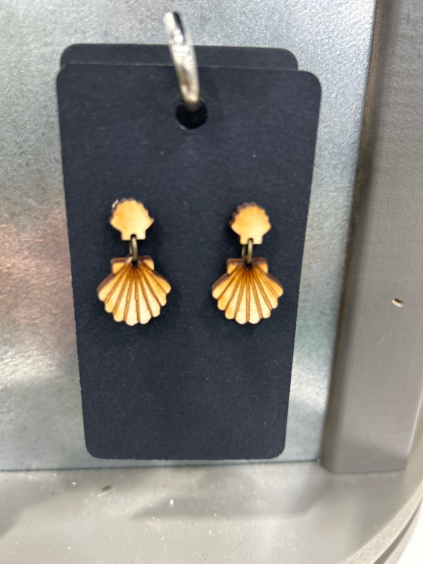 Earrings - wooden
