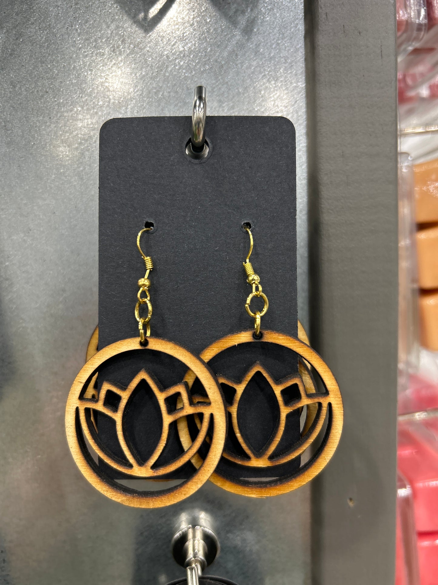 Earrings - wooden