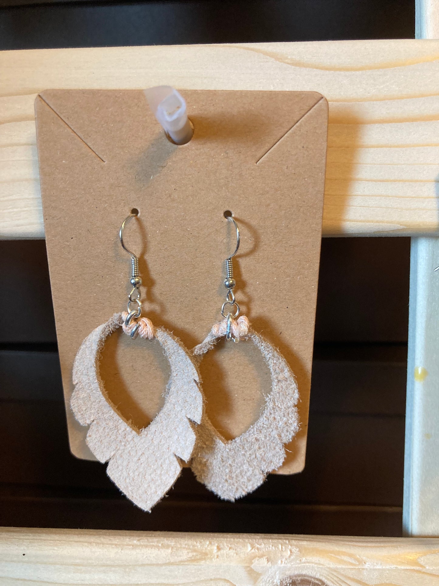 Earrings - leather