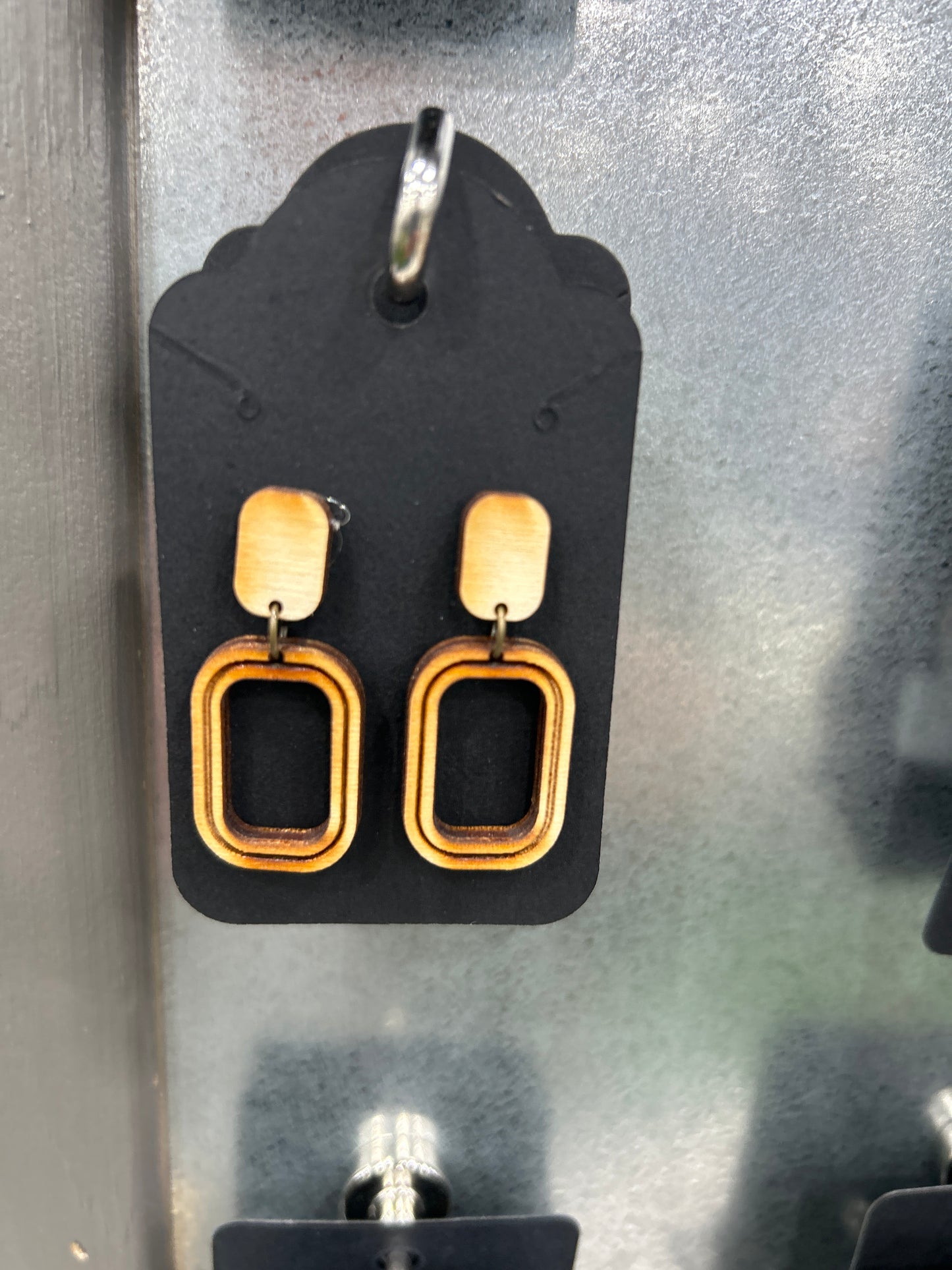 Earrings - wooden