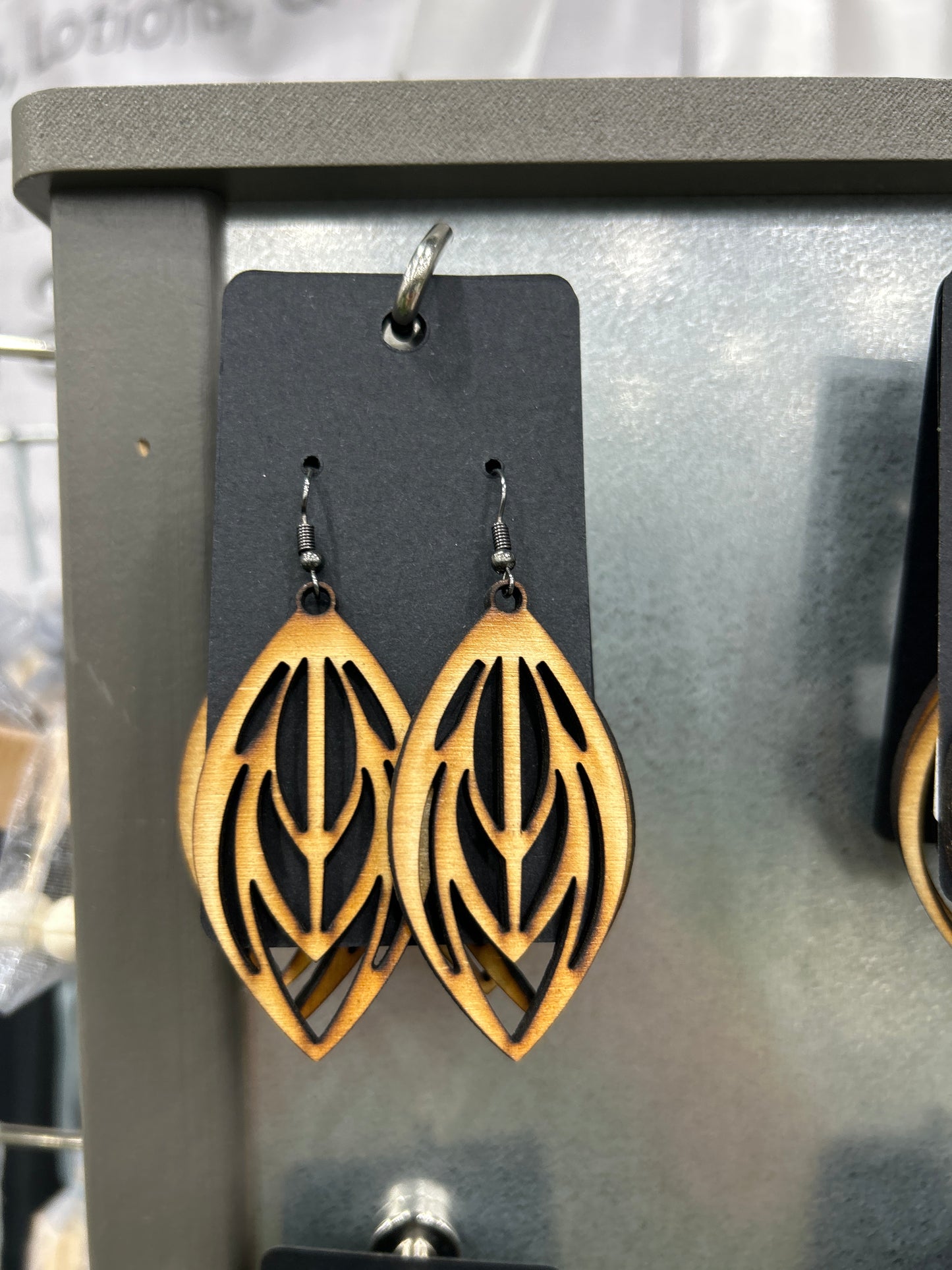 Earrings - wooden