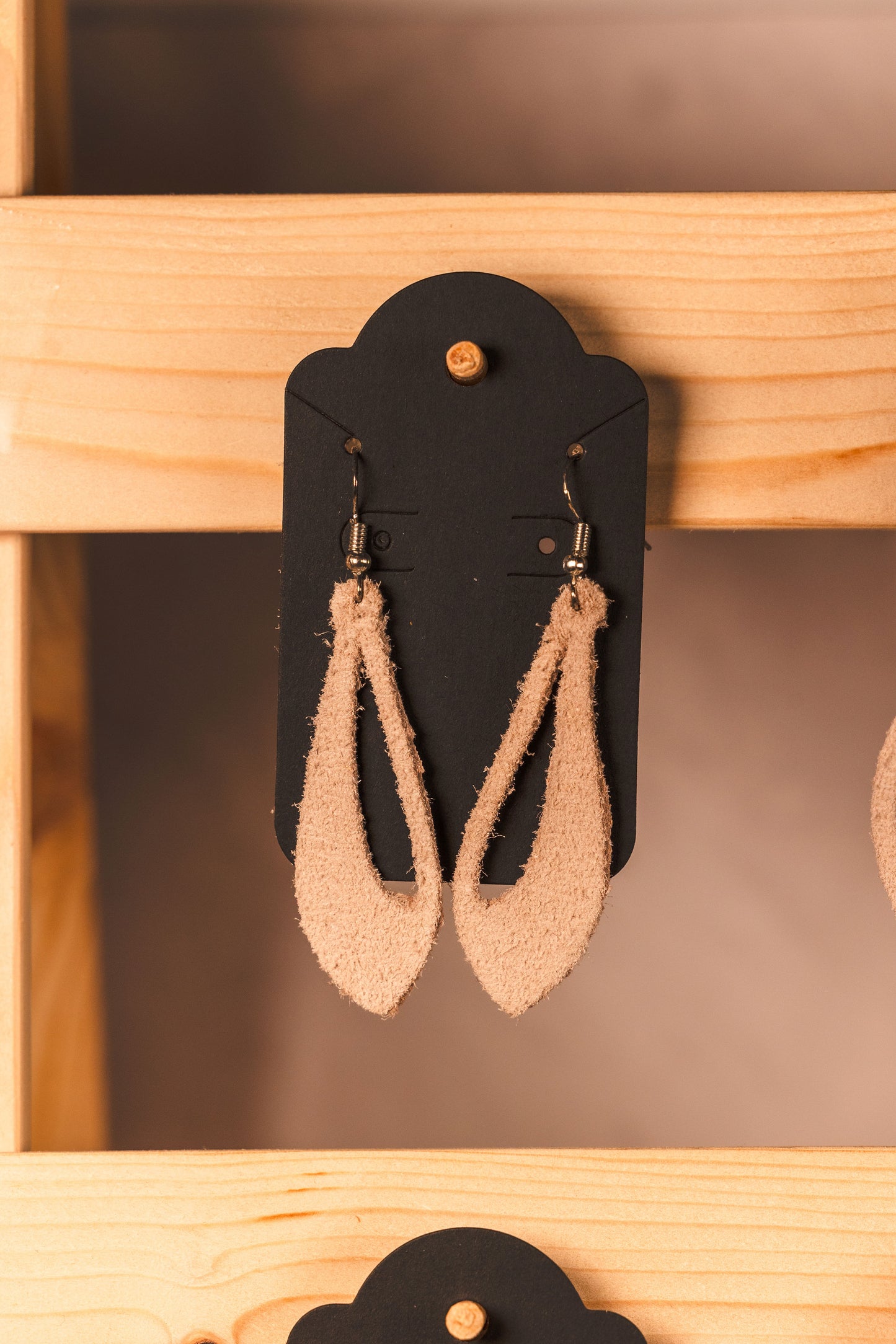 Earrings - leather