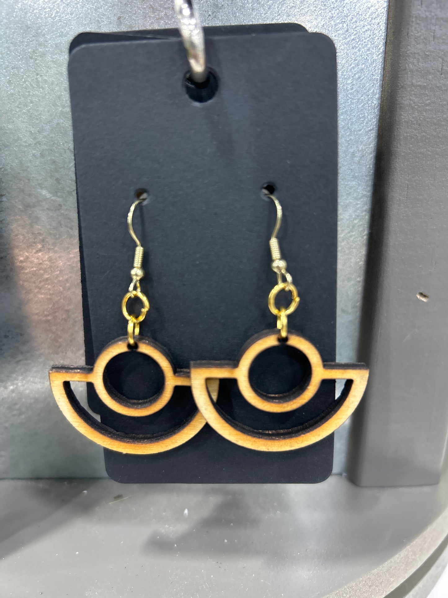 Earrings - wooden