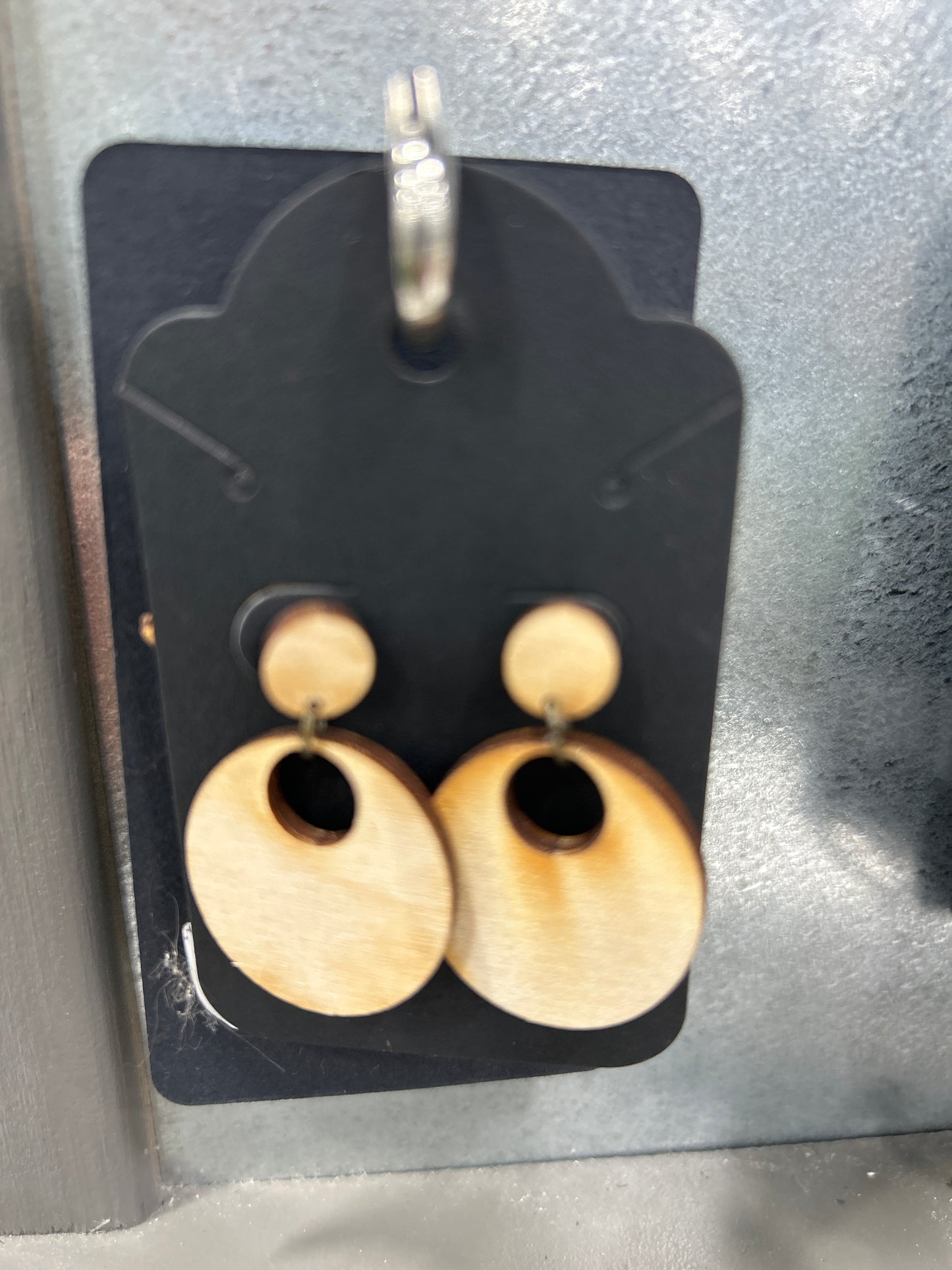 Earrings - wooden
