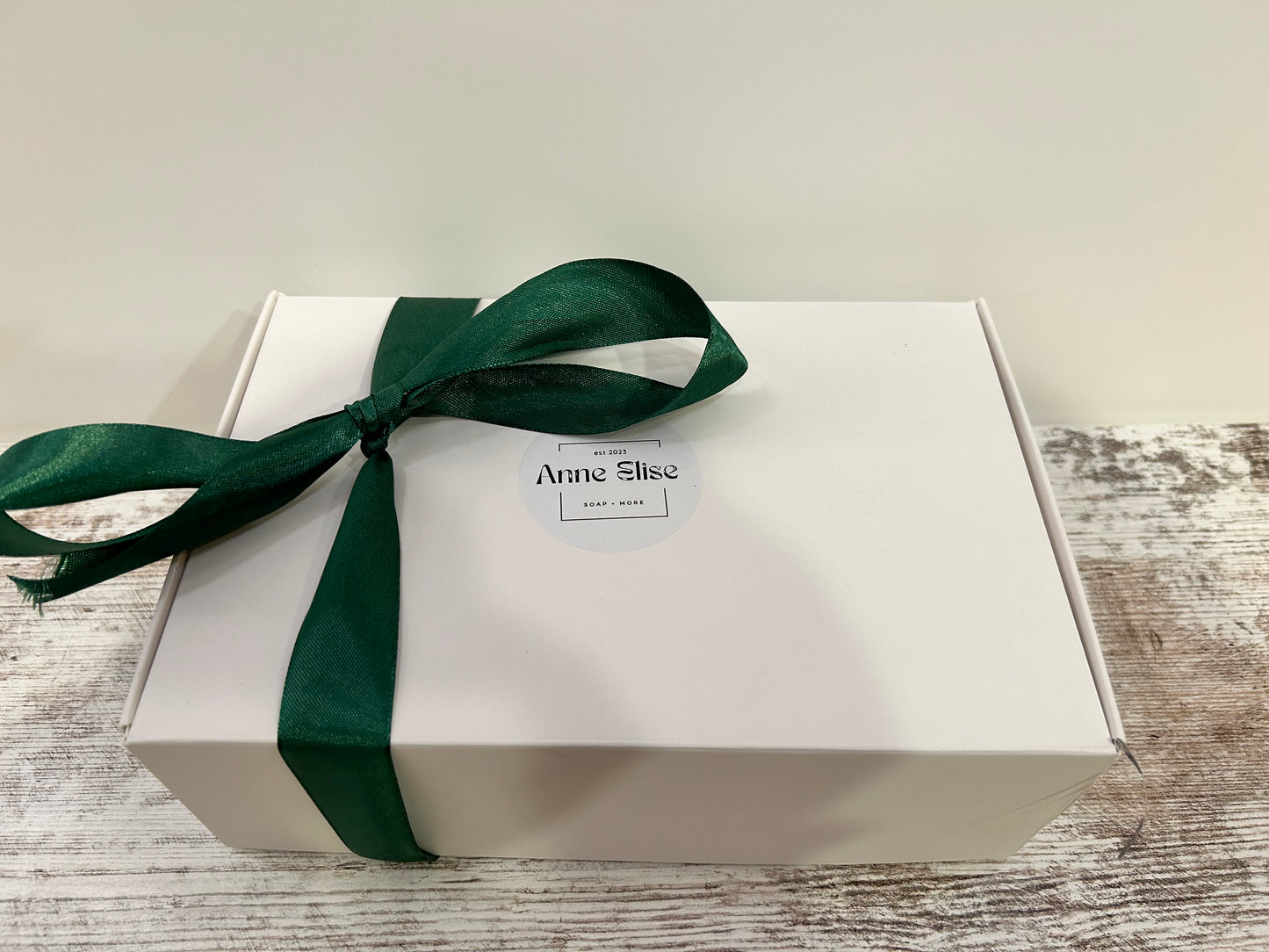 Gift box- Lotion, Candle, Bath Salts, 3 bars of soap, & soap saver