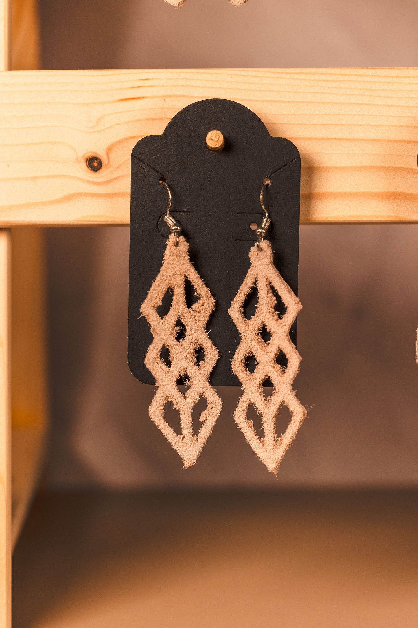 Earrings - leather