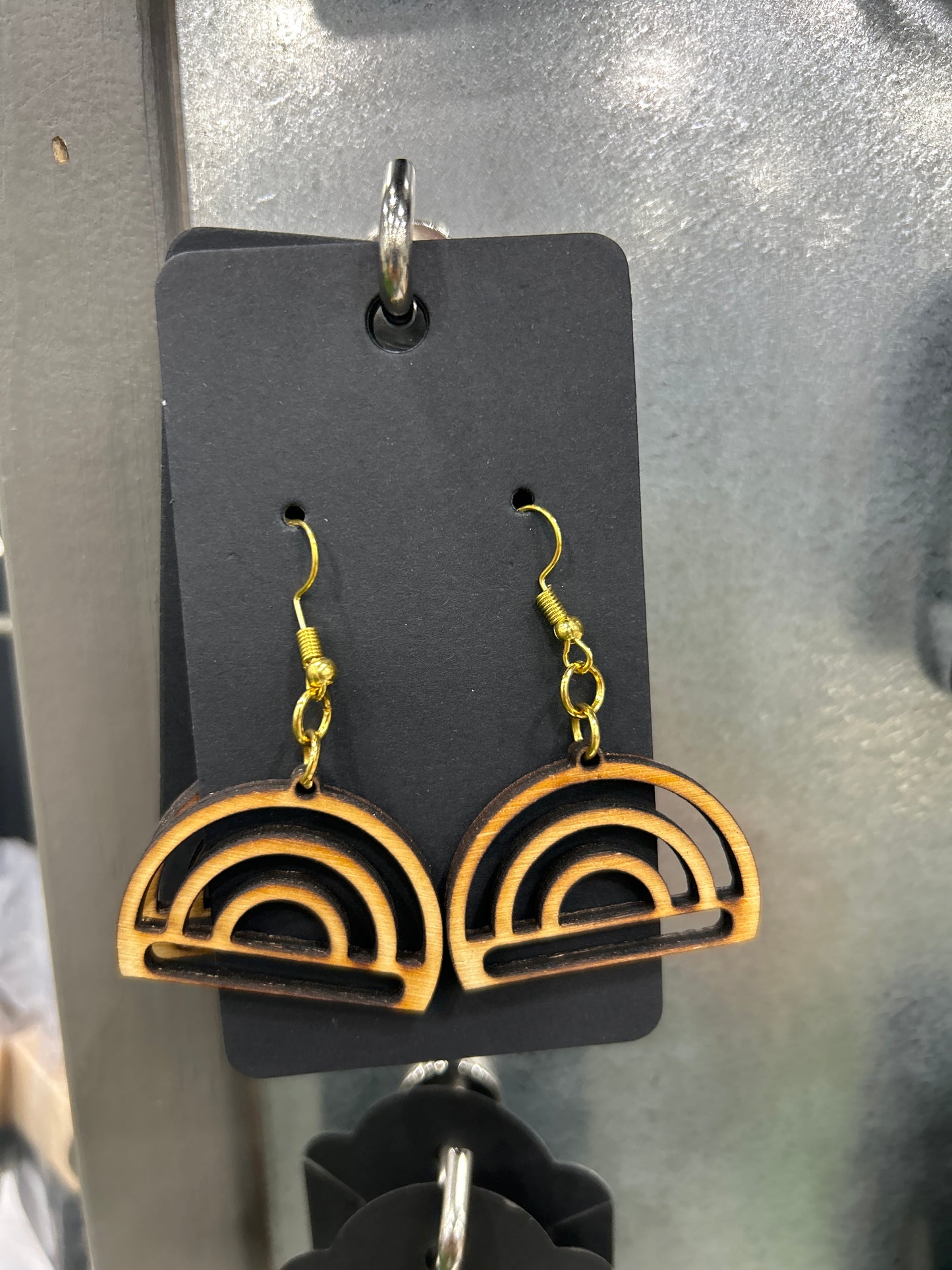 Earrings - wooden