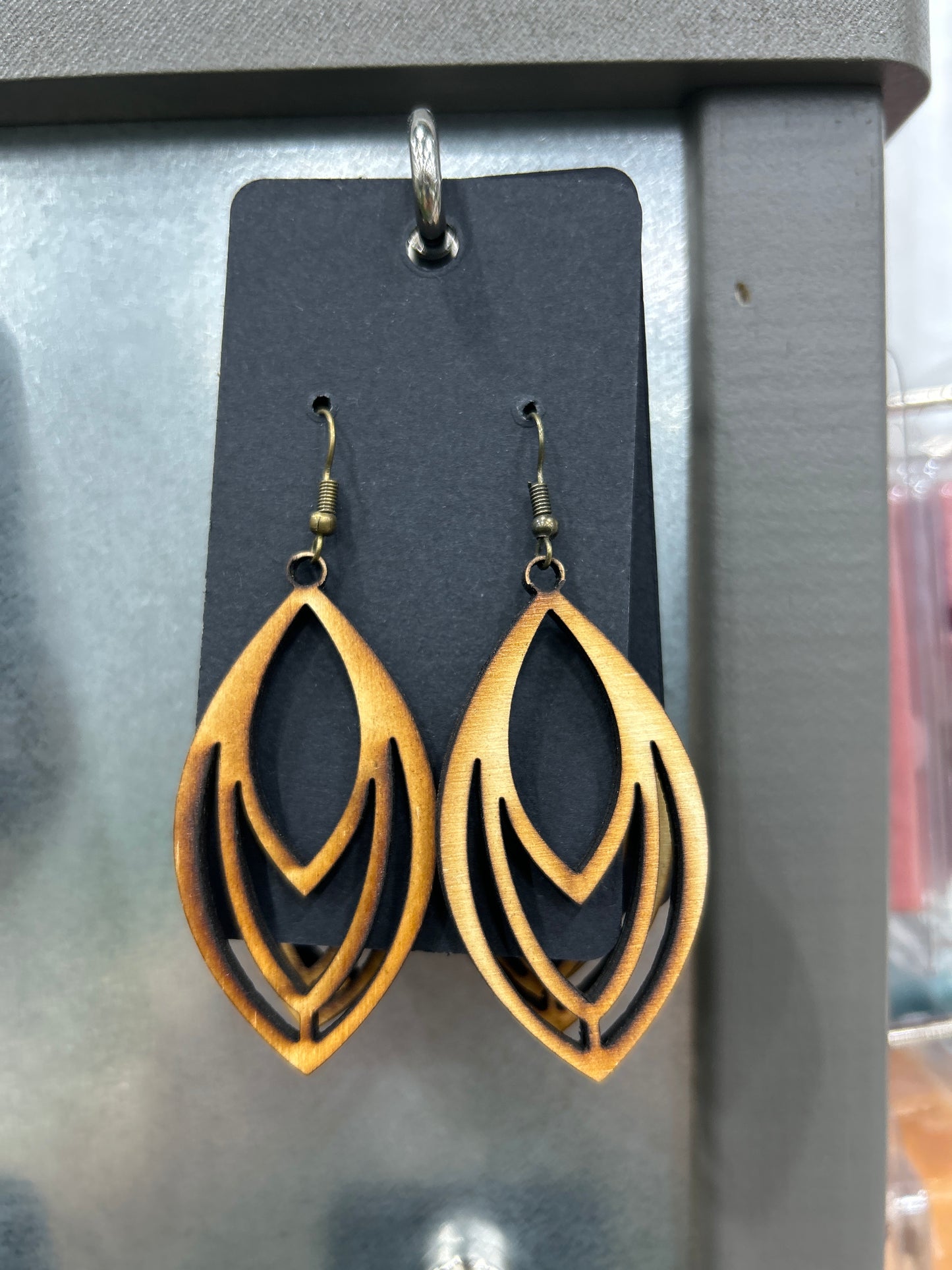Earrings - wooden