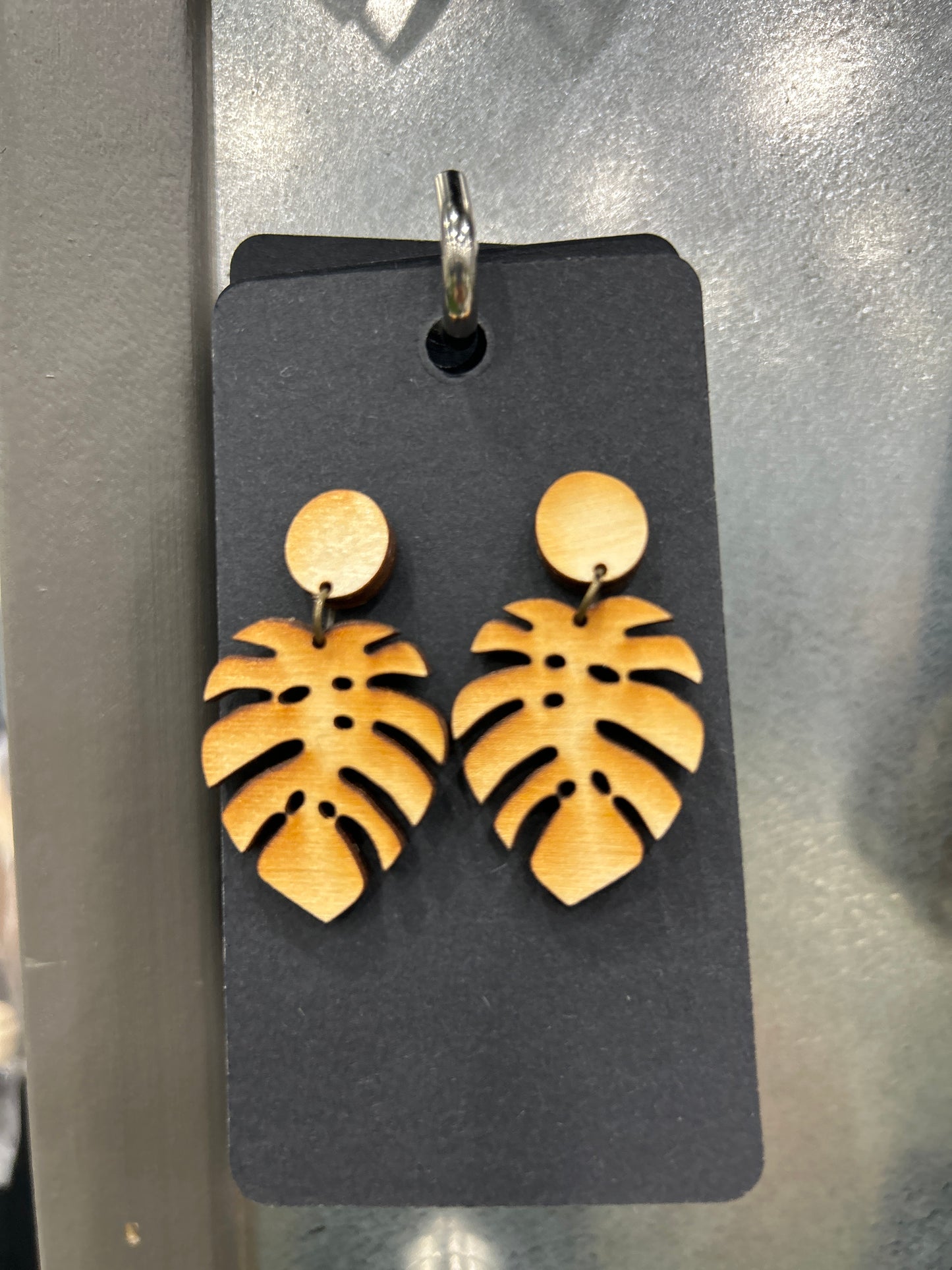 Earrings - wooden