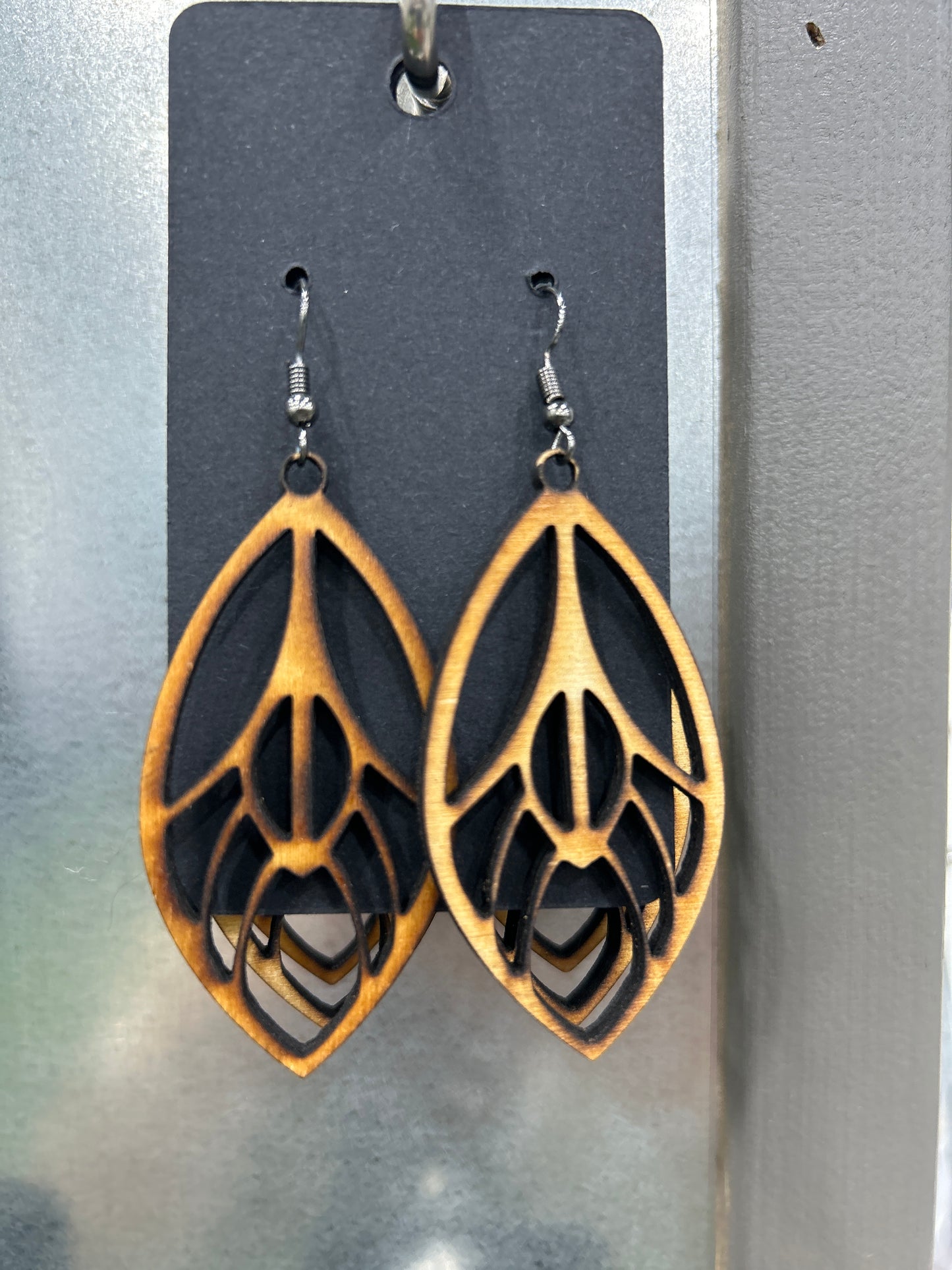 Earrings - wooden