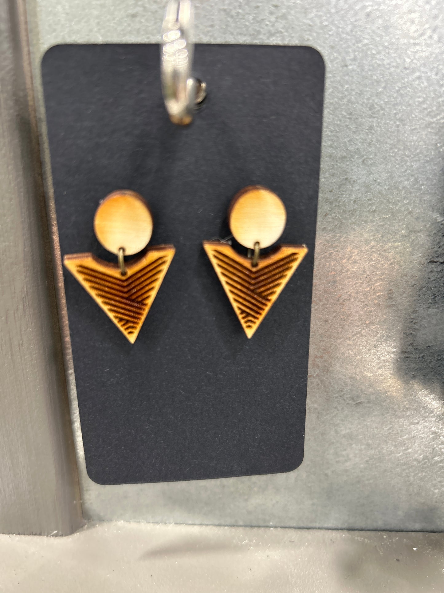 Earrings - wooden