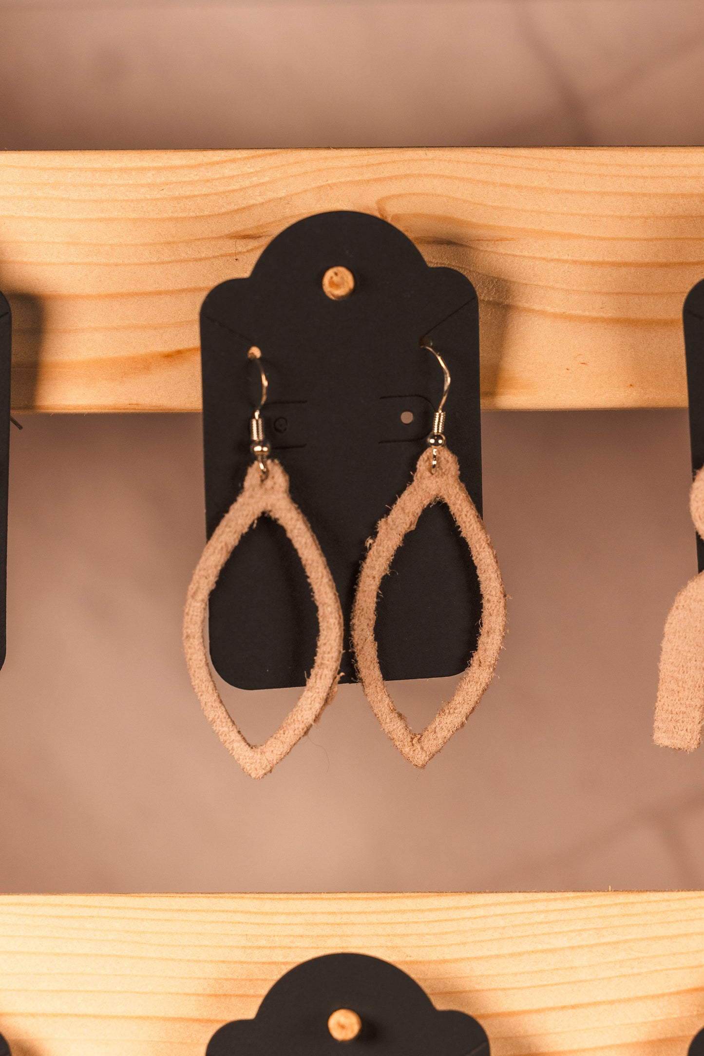 Earrings - leather