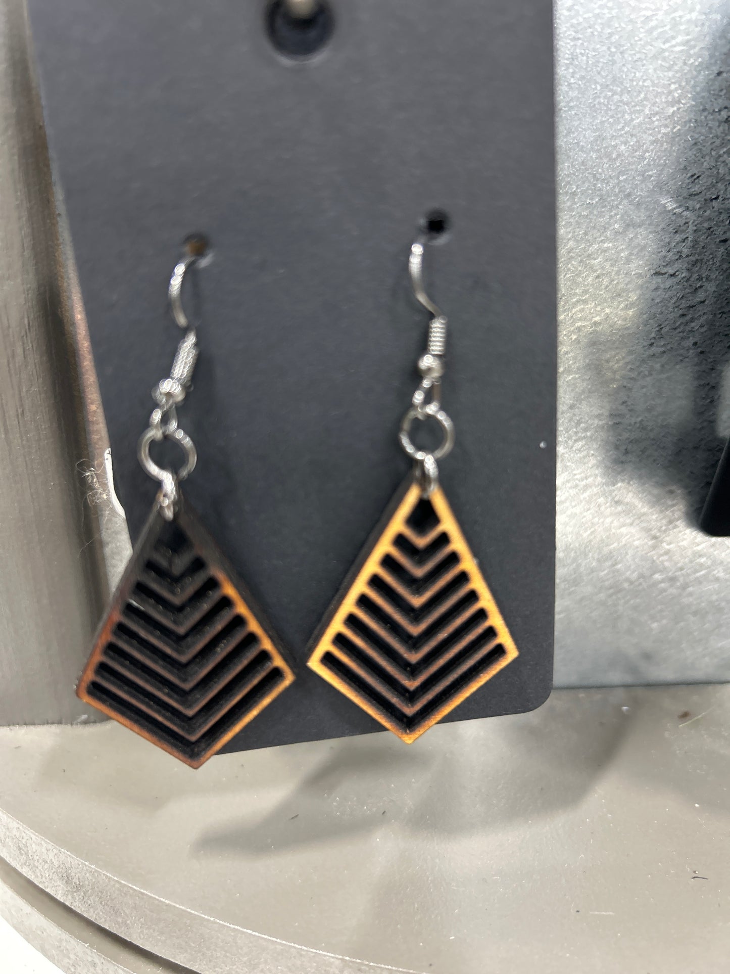 Earrings - wooden