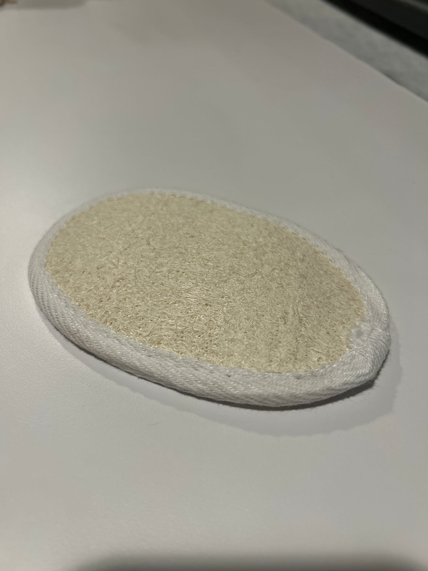 Soap exfoliating loofah pad