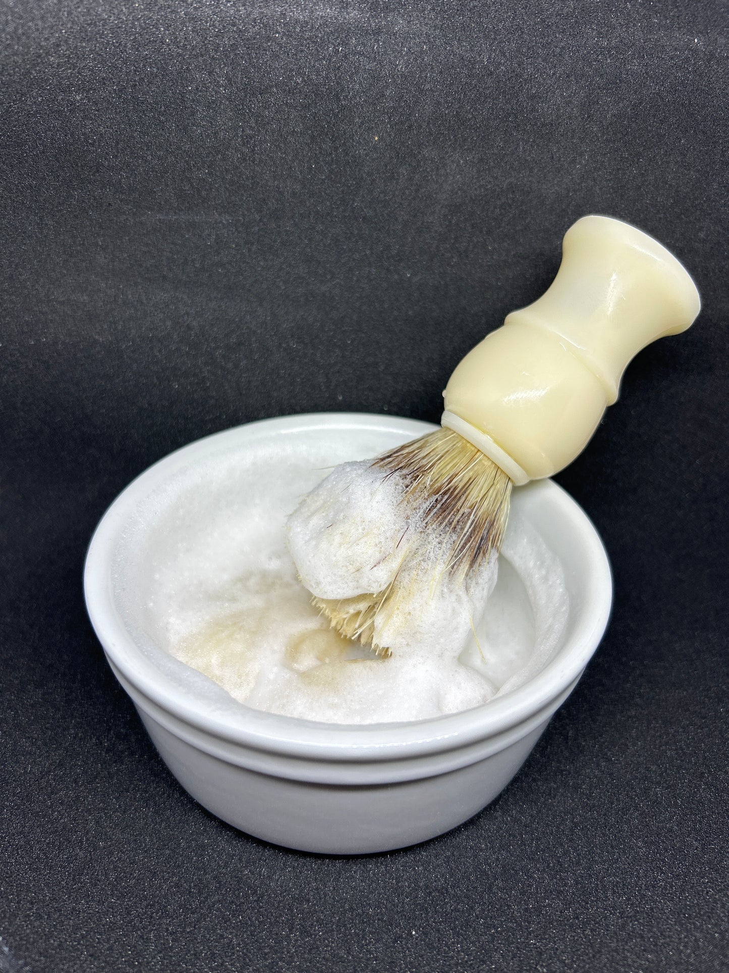 Shave Soap Gift Box- includes shave soap, brush & ramekin dish